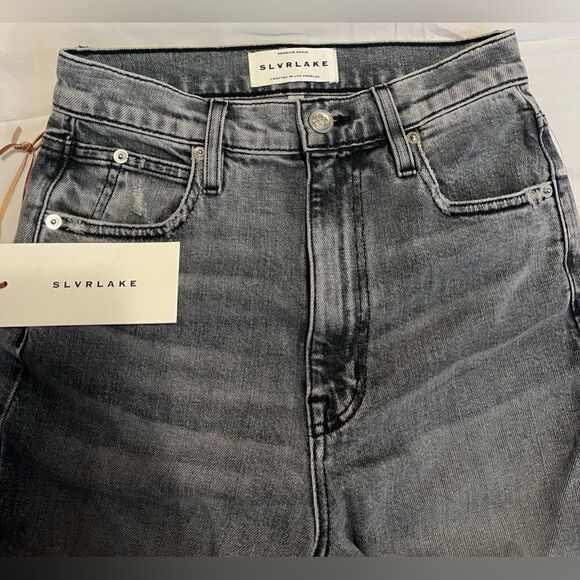 SLVRLAKE Premium Denim BEATNIK Ankle in After Midnight Made in USA Size 25 NWOT - Picture 4 of 9